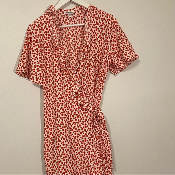 Topshop cute floral wrap dress - Picture 2 of 4
